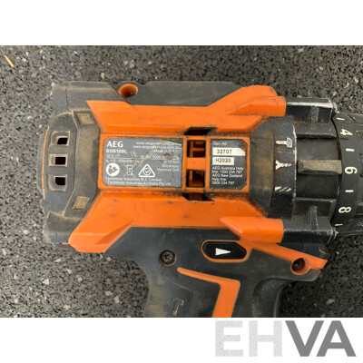 DeWALT 18V  Impact Driver (DCF860), Work Led Light (DCL050) and AEG 18V Hammer Drill (BSB18BL) with 4.0Ah Battery  - Lot of 4