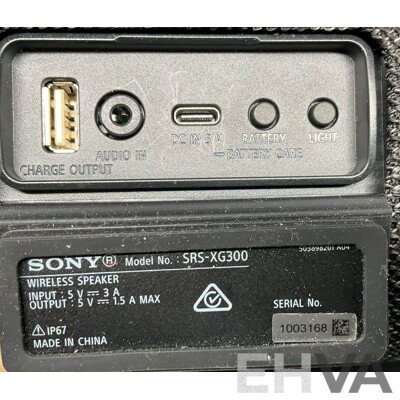 SONY SRS-XG300 Portable Bluetooth Speaker and REPCO Magnetic Led Light