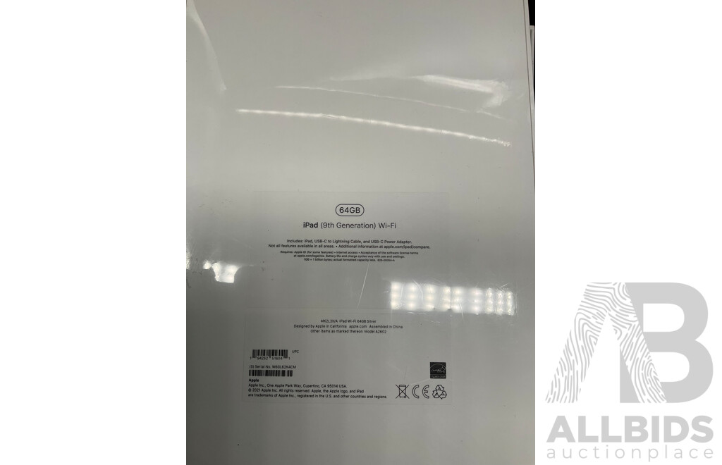 APPLE IPad (9th Gen)  WiFi 64GB Silver