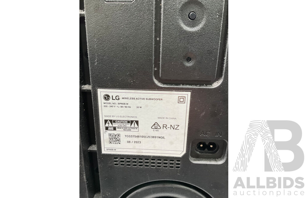 LG Wireless Active Subwoofer (SPN5B-W)
