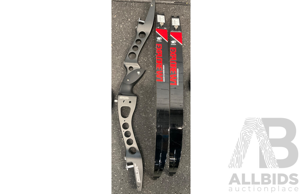 WNS Delta NX Riser with Limbs & Maxion Crx300 Bag, Legend XT 320 Target Quiver & Assorted Arrows