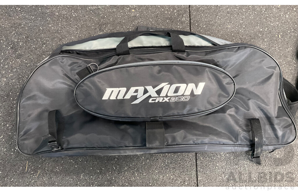 WNS Delta NX Riser with Limbs & Maxion Crx300 Bag, Legend XT 320 Target Quiver & Assorted Arrows