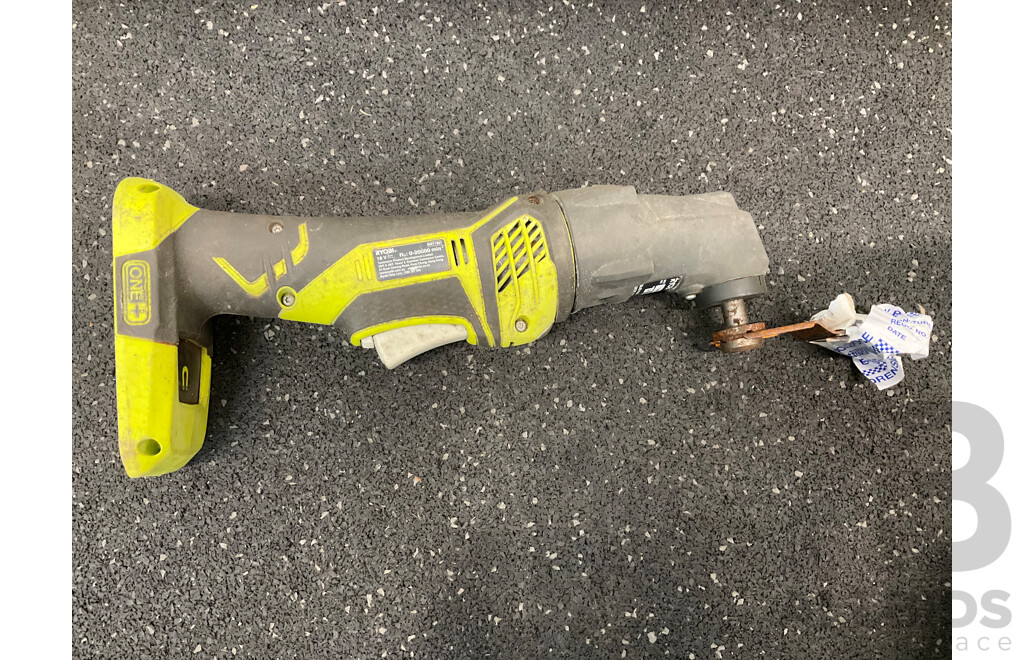 RYOBI One+ 18V Blower  (R18TB), Multi Tool (RMT1801), Battery 18V 2Ah and Battery Charger - Lot of 4
