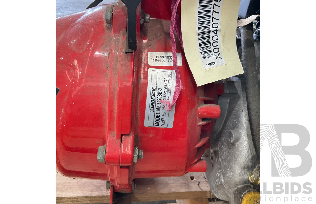 Davey Petrol Fire Fighting Pumps 5290BE