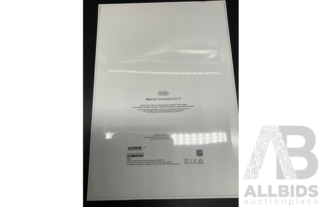 APPLE IPad (9th Gen)  WiFi 64GB Silver