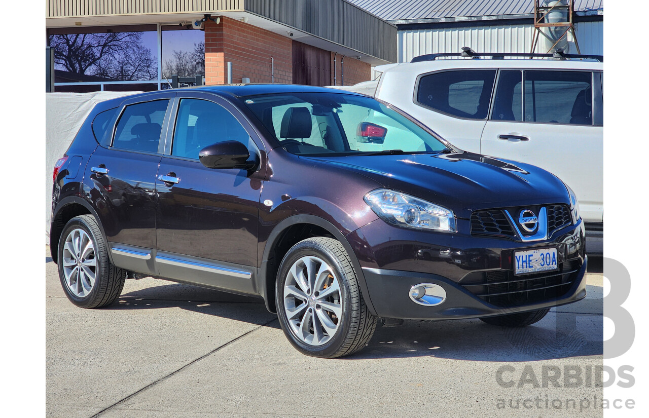 5/2010 Nissan Dualis Ti (4x2) J10 MY10 4d Wagon Maroon 2.0L