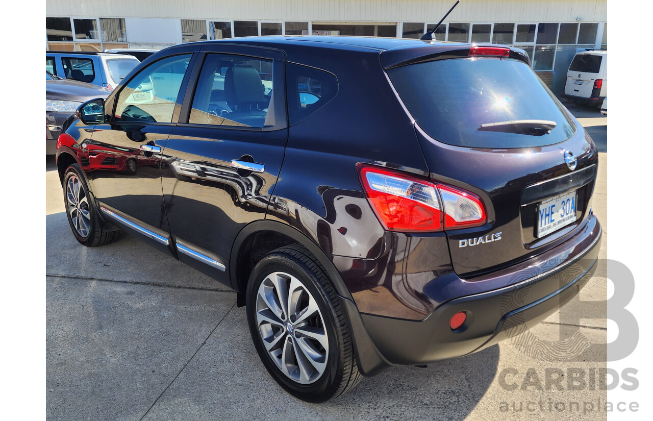 5/2010 Nissan Dualis Ti (4x2) J10 MY10 4d Wagon Maroon 2.0L