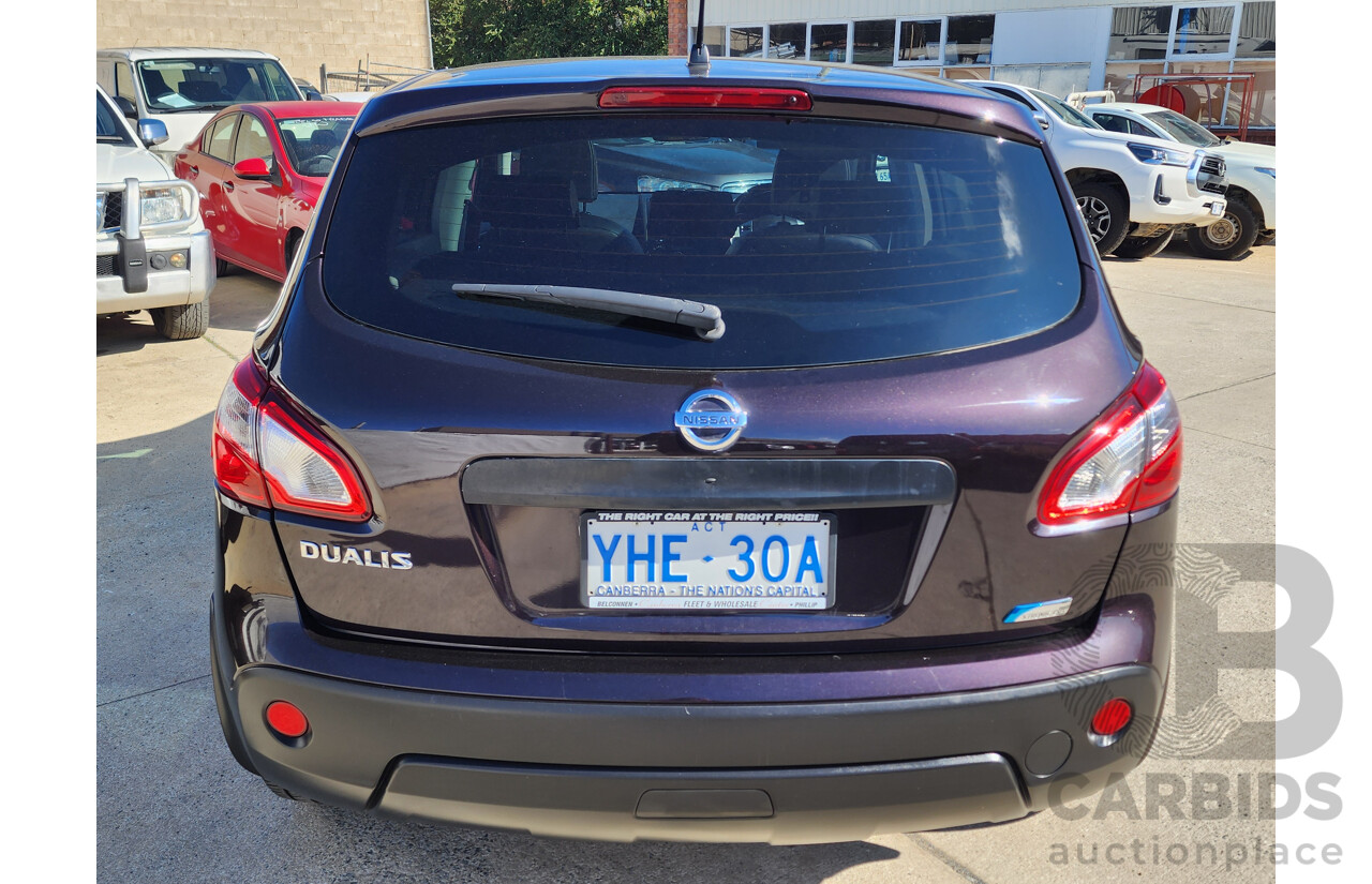 5/2010 Nissan Dualis Ti (4x2) J10 MY10 4d Wagon Maroon 2.0L