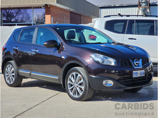 5/2010 Nissan Dualis Ti (4x2) J10 MY10 4d Wagon Maroon 2.0L