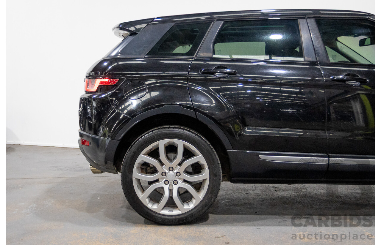 12/2017 Range Rover Evoque Td4 (110kW) SE (AWD) LV MY18 5D Wagon Santorini Santorini Black Turbo Diesel 2.0L