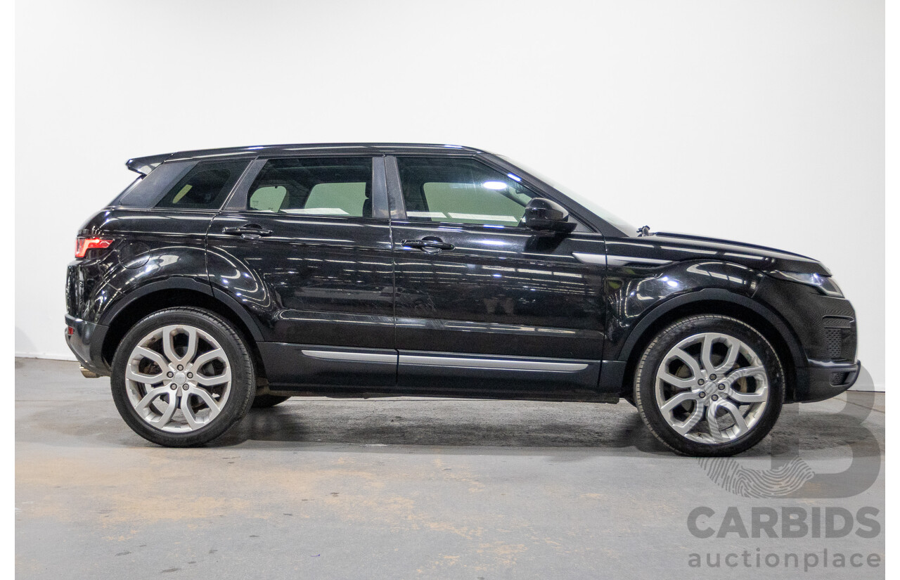 12/2017 Range Rover Evoque Td4 (110kW) SE (AWD) LV MY18 5D Wagon Santorini Santorini Black Turbo Diesel 2.0L