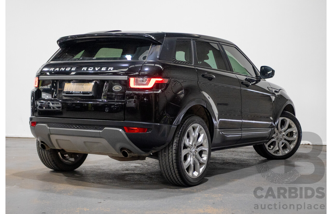 12/2017 Range Rover Evoque Td4 (110kW) SE (AWD) LV MY18 5D Wagon Santorini Santorini Black Turbo Diesel 2.0L