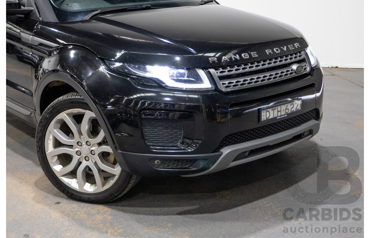 12/2017 Range Rover Evoque Td4 (110kW) SE (AWD) LV MY18 5D Wagon Santorini Santorini Black Turbo Diesel 2.0L