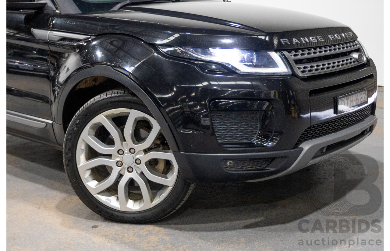 12/2017 Range Rover Evoque Td4 (110kW) SE (AWD) LV MY18 5D Wagon Santorini Santorini Black Turbo Diesel 2.0L