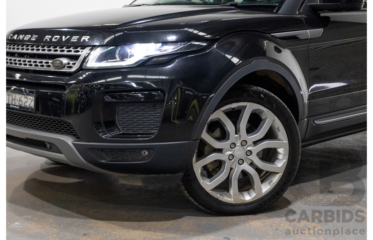 12/2017 Range Rover Evoque Td4 (110kW) SE (AWD) LV MY18 5D Wagon Santorini Santorini Black Turbo Diesel 2.0L