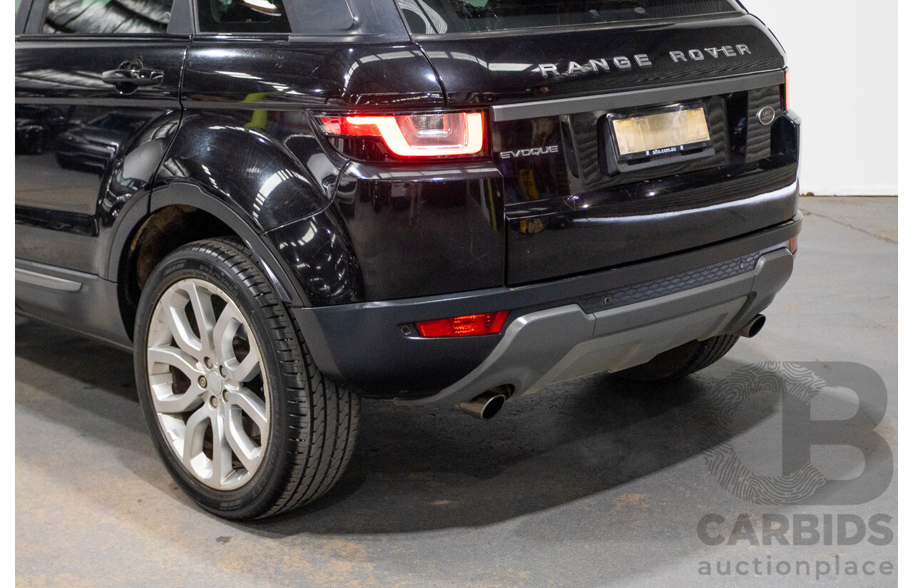 12/2017 Range Rover Evoque Td4 (110kW) SE (AWD) LV MY18 5D Wagon Santorini Santorini Black Turbo Diesel 2.0L