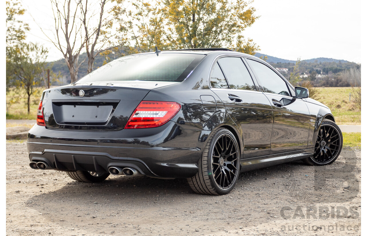 11/2011 Mercedes Benz C63 AMG W204 MY11 4d Sedan Magnetite Black Metallic V8 6.3L
