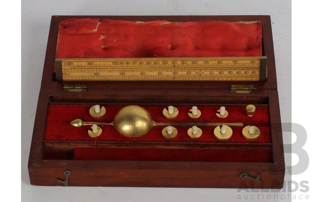Vintage Cased Sikes Hydormeter by T.O Blake