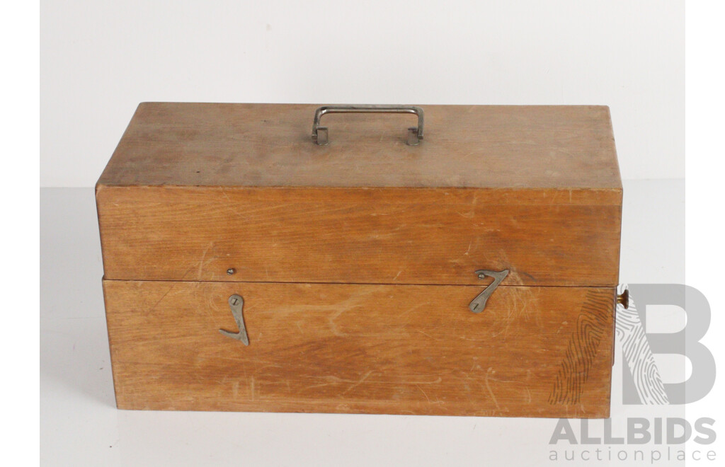 Vintage Timber Cased Resistance Decade Box