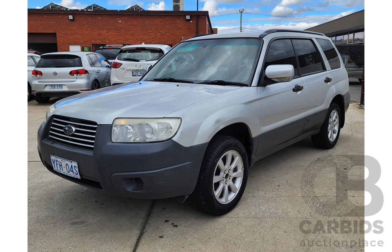 6/2007 Subaru Forester X MY07 4d Wagon Silver 2.5L