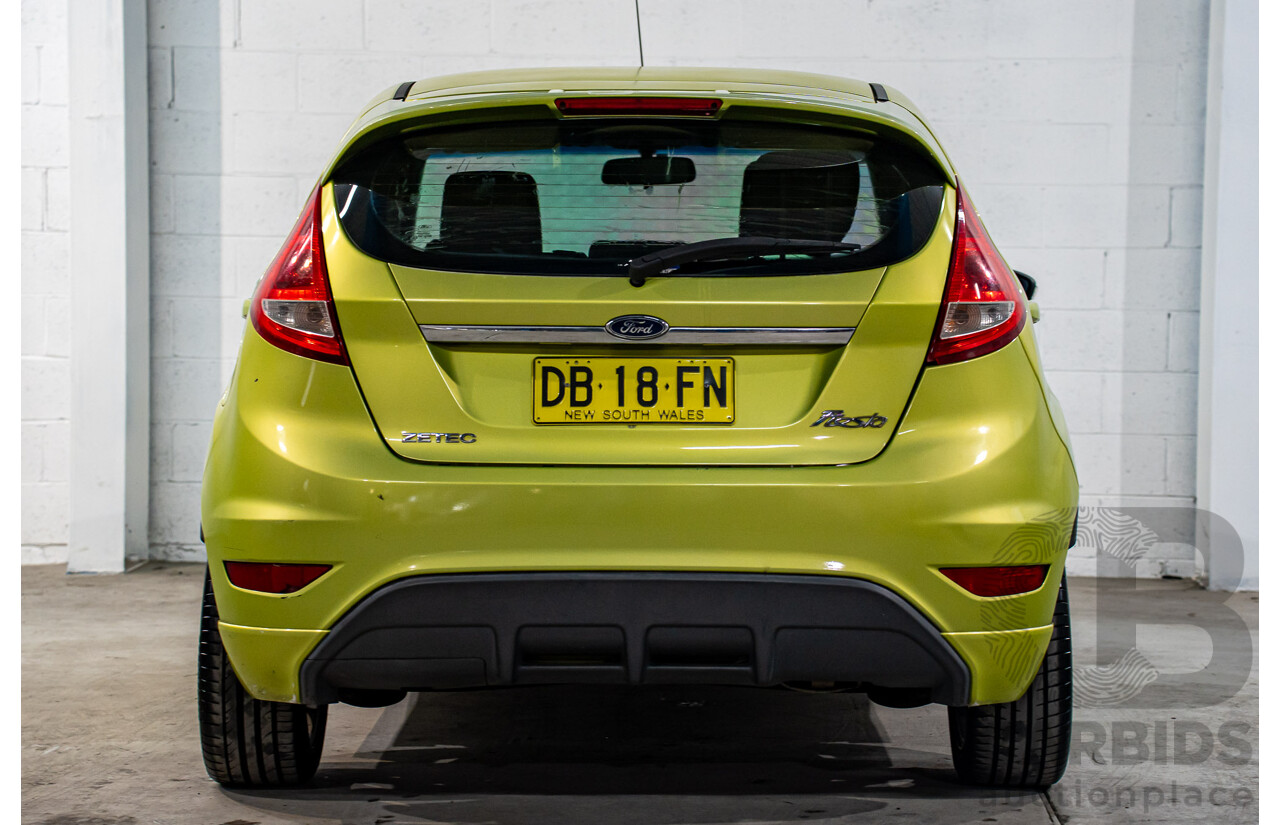 1/2009 Ford Fiesta Zetec WS 5d Hatchback Squeeze Green Metallic 1.6L