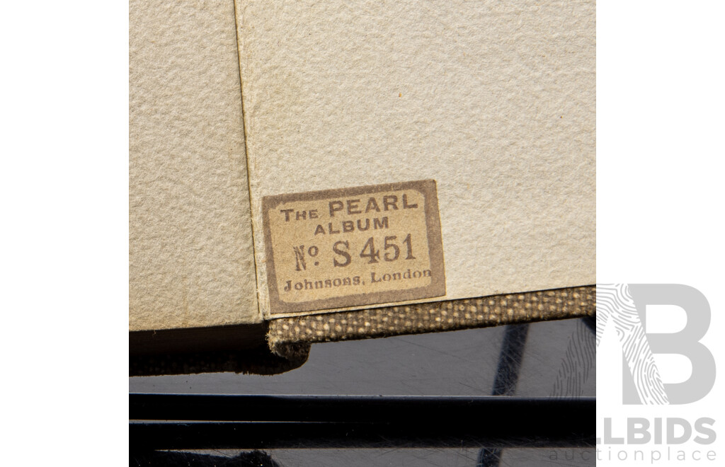 Antique Photograph Album by Pearl with 26 Pages Photos, Mostly 1925 to 1926, England, Including The Queens Visit to Bristol 1925, and More