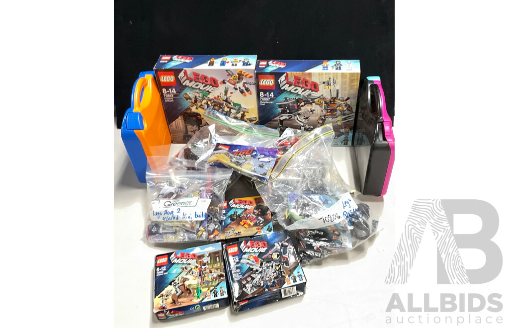 Large Collection 12 Lego the Lego Movie & Lego Movie II Sets, Opened, FIve in Original Boxes with Instructions Including Creative Ambush 70812 and More