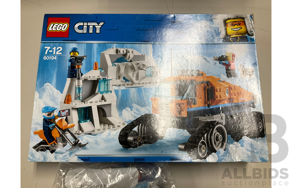 Collection Seven Lego Arctic Sets Including 60195, 60194, 60193, and More