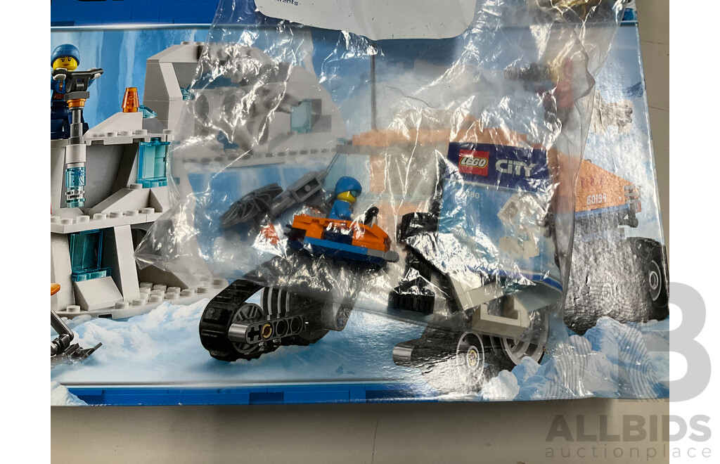 Collection Seven Lego Arctic Sets Including 60195, 60194, 60193, and More