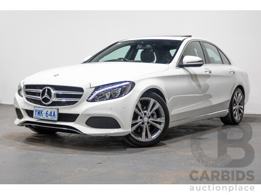 05/2016 Mercedes-Benz C200 205 MY16 4D Sedan Polar White Turbo 2.0L