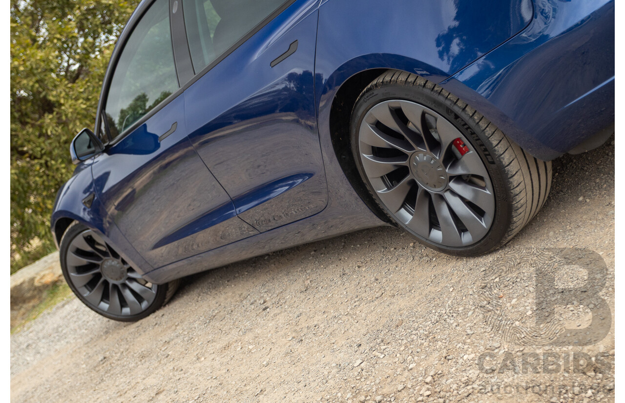 10/2020 Tesla Model 3 Performance (AWD) Dual Motor 4d Sedan Deep Blue Metallic - Dedicated Electric EV 335kw