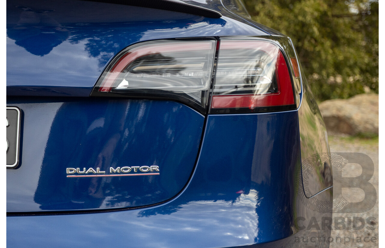 10/2020 Tesla Model 3 Performance (AWD) Dual Motor 4d Sedan Deep Blue Metallic - Dedicated Electric EV 335kw