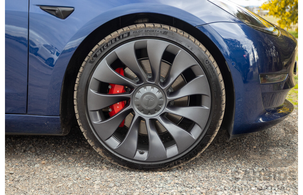 10/2020 Tesla Model 3 Performance (AWD) Dual Motor 4d Sedan Deep Blue Metallic - Dedicated Electric EV 335kw
