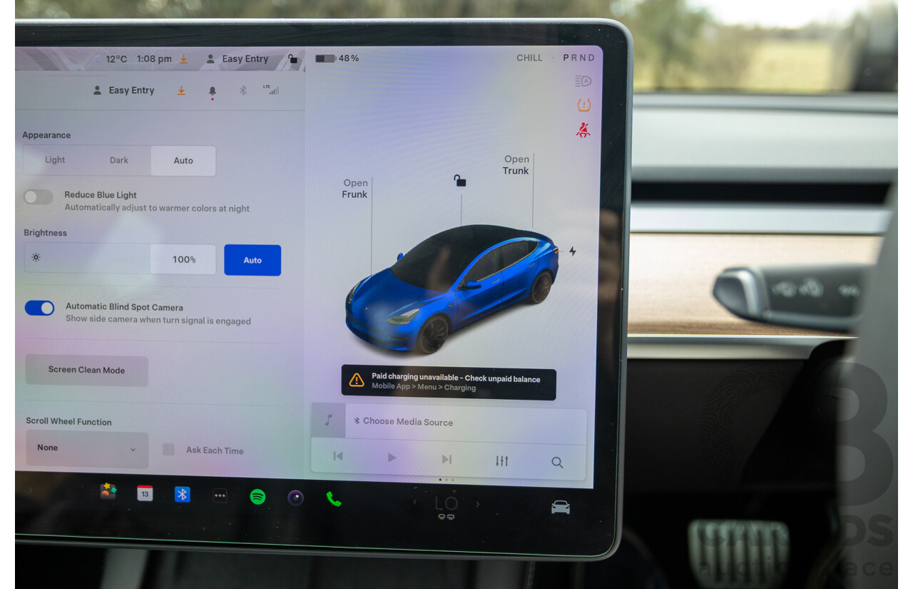 10/2020 Tesla Model 3 Performance (AWD) Dual Motor 4d Sedan Deep Blue Metallic - Dedicated Electric EV 335kw