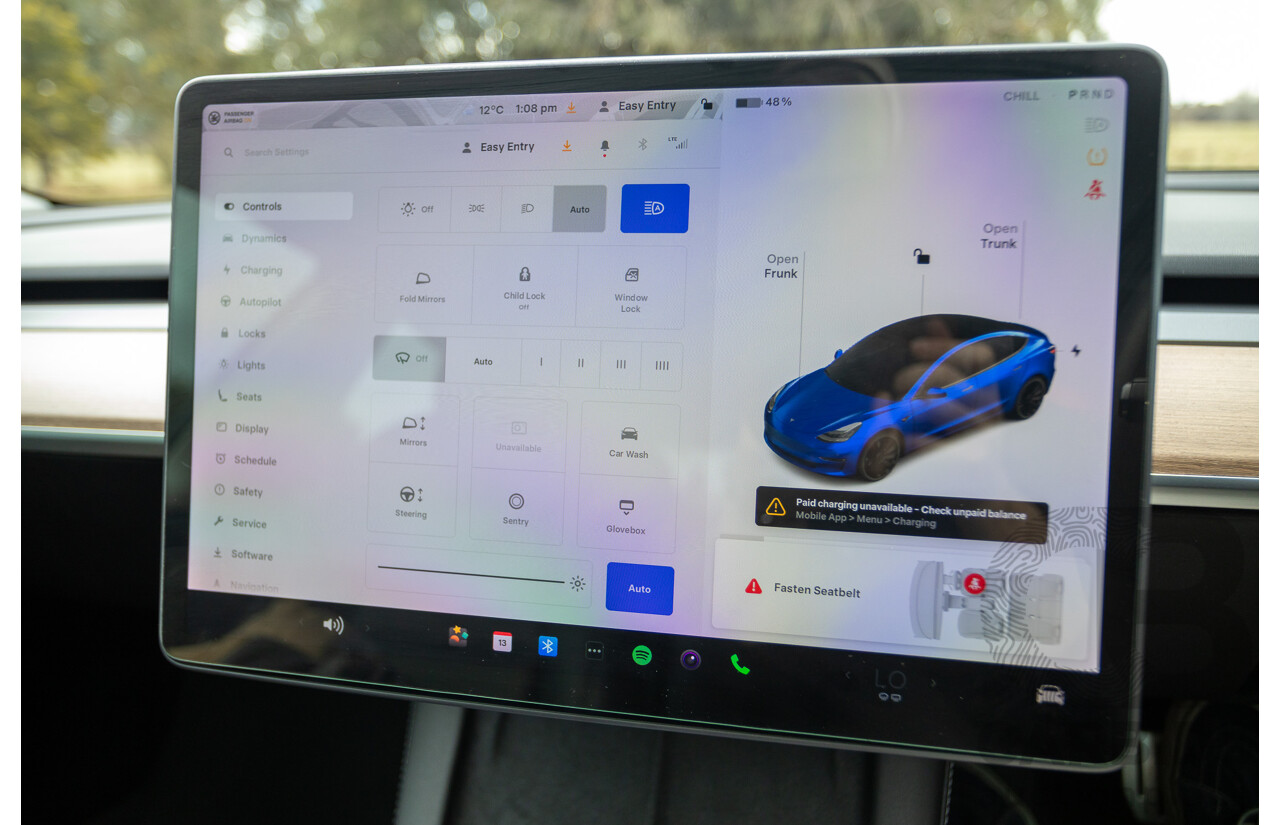 10/2020 Tesla Model 3 Performance (AWD) Dual Motor 4d Sedan Deep Blue Metallic - Dedicated Electric EV 335kw