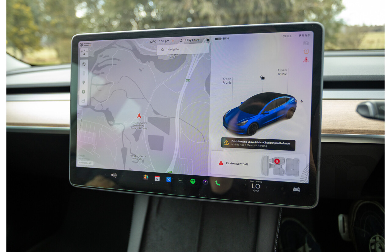 10/2020 Tesla Model 3 Performance (AWD) Dual Motor 4d Sedan Deep Blue Metallic - Dedicated Electric EV 335kw