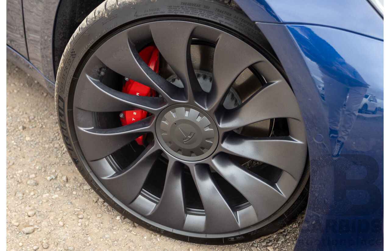 10/2020 Tesla Model 3 Performance (AWD) Dual Motor 4d Sedan Deep Blue Metallic - Dedicated Electric EV 335kw