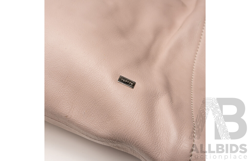 Oroton Pink Leather 'Moda' Large Hobo Bag (2004)