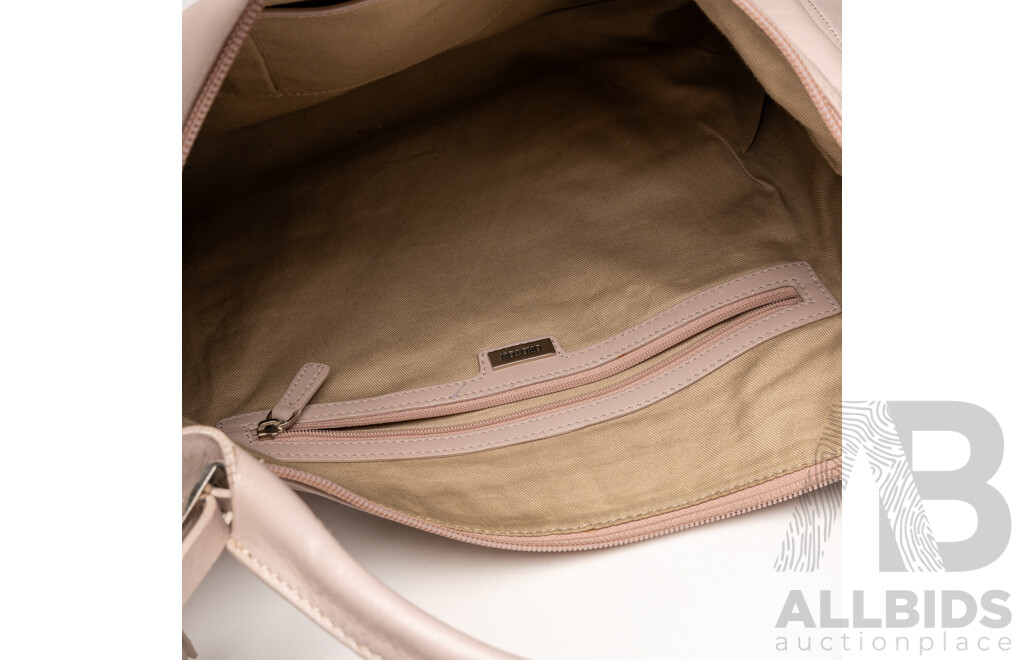 Oroton Pink Leather 'Moda' Large Hobo Bag (2004)