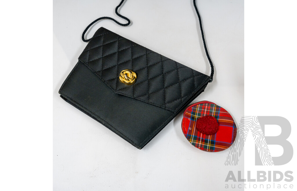 Collection of (5) Vintage Bags Including Briarwood Raspberry Leather Handbag