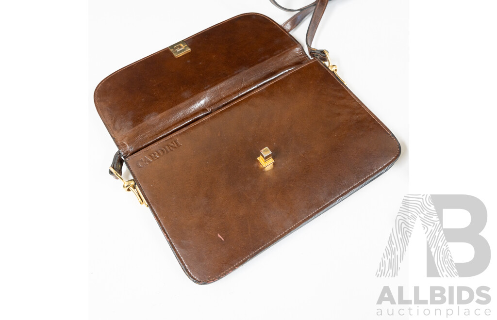 Oroton Vintage Cream Pleated Leather Handbag, Leather Compodium, Cardini Leather Handbag, & Black Small Tote
