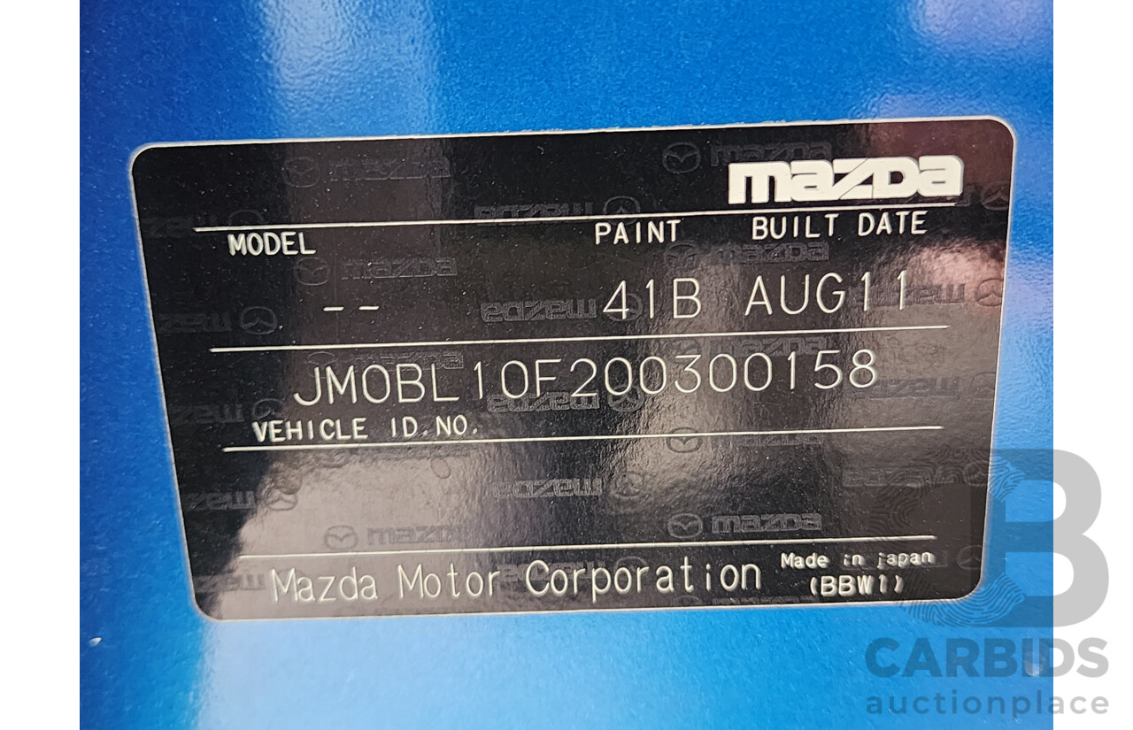 8/2011 Mazda Mazda3 NEO BL 10 UPGRADE 4d Sedan Blue 2.0L