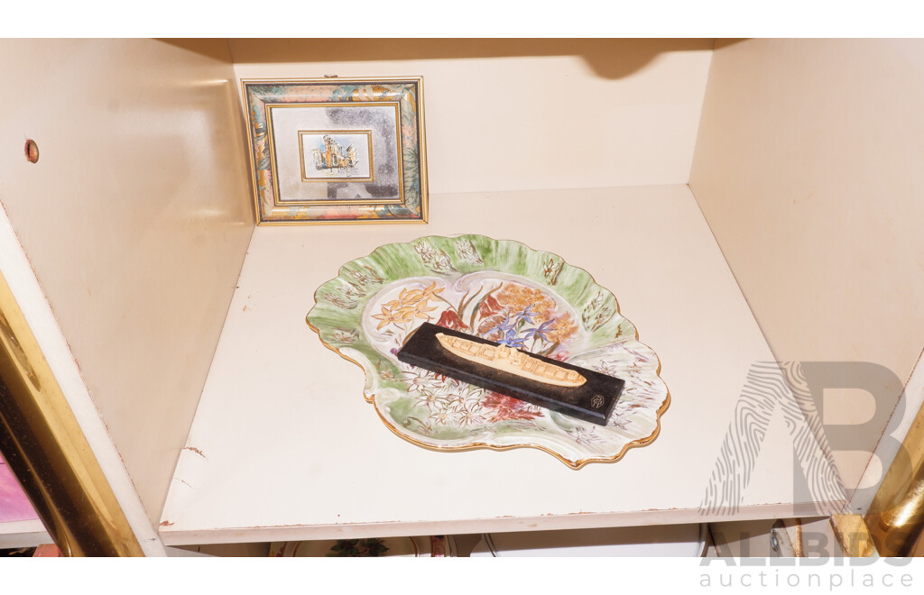Large Quantity of Unsorted China, Glass and Silverware