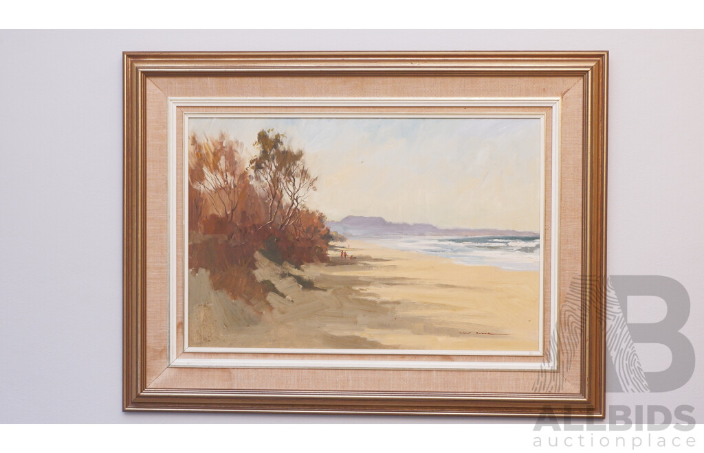 Gary Baker, Shoalhaven Heads, Oil on Board, Signed Lower Right