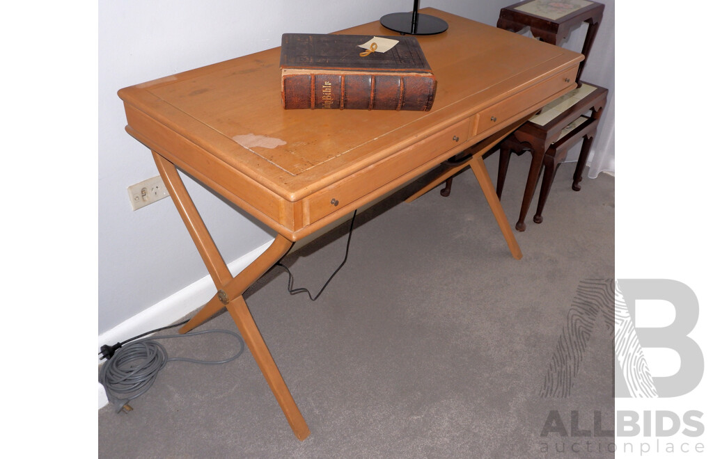 Vintage Teak Writing Table