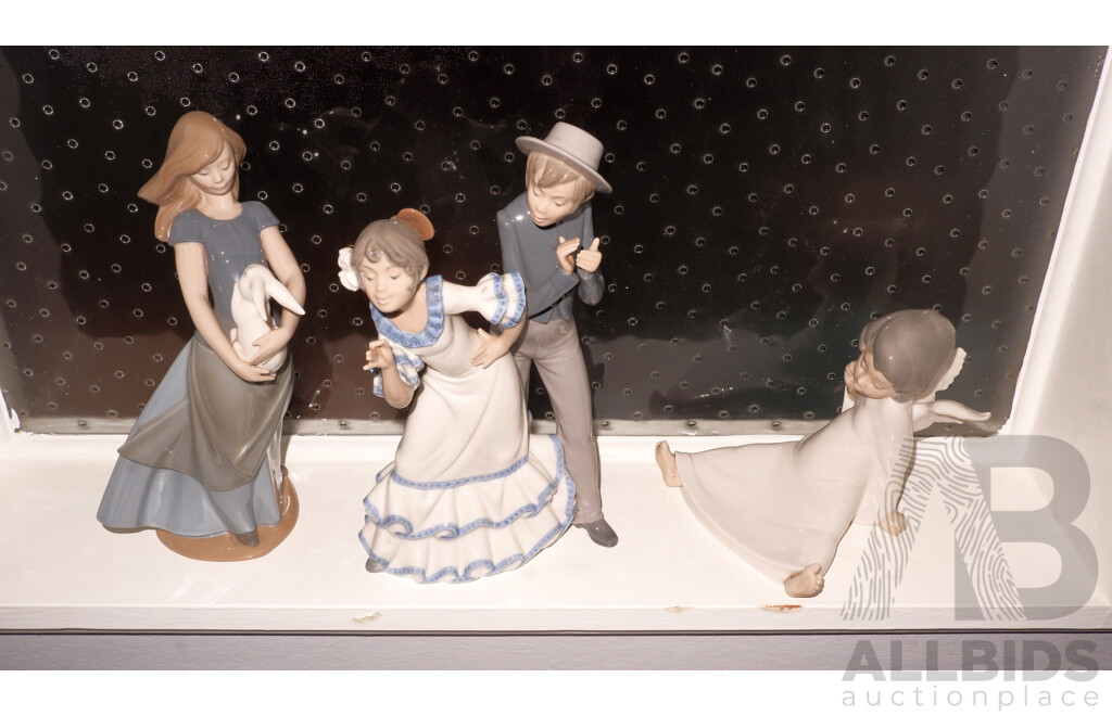 Collection of 2 Nao and 1 Lladro Porcelain Figures