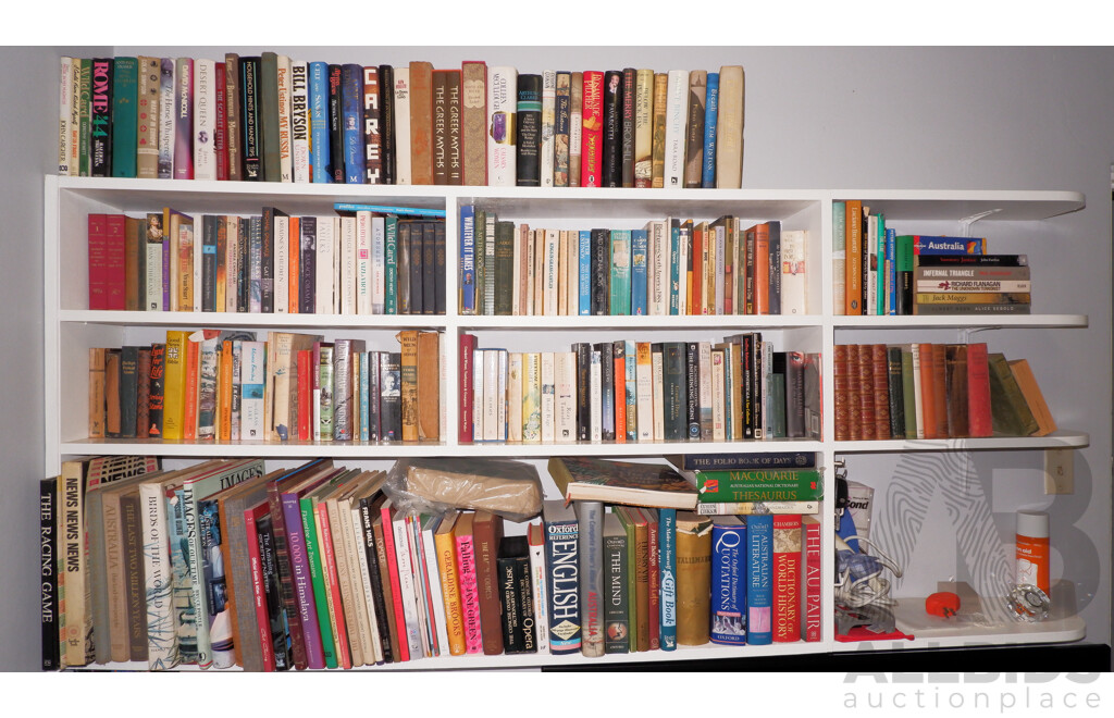 Large Collection of Books on Book Shelves in the Middle Room