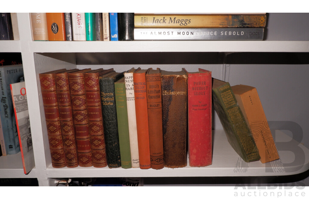 Large Collection of Books on Book Shelves in the Middle Room