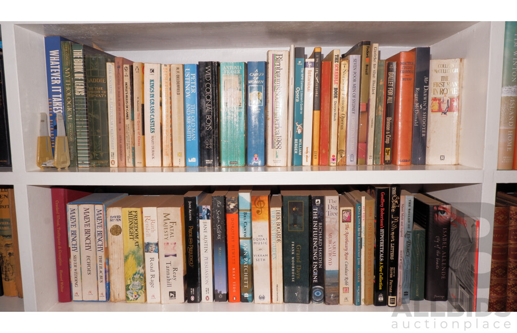 Large Collection of Books on Book Shelves in the Middle Room