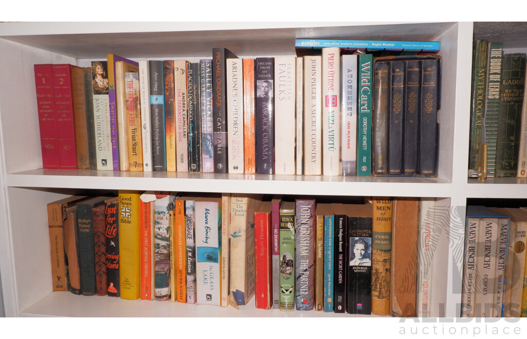 Large Collection of Books on Book Shelves in the Middle Room